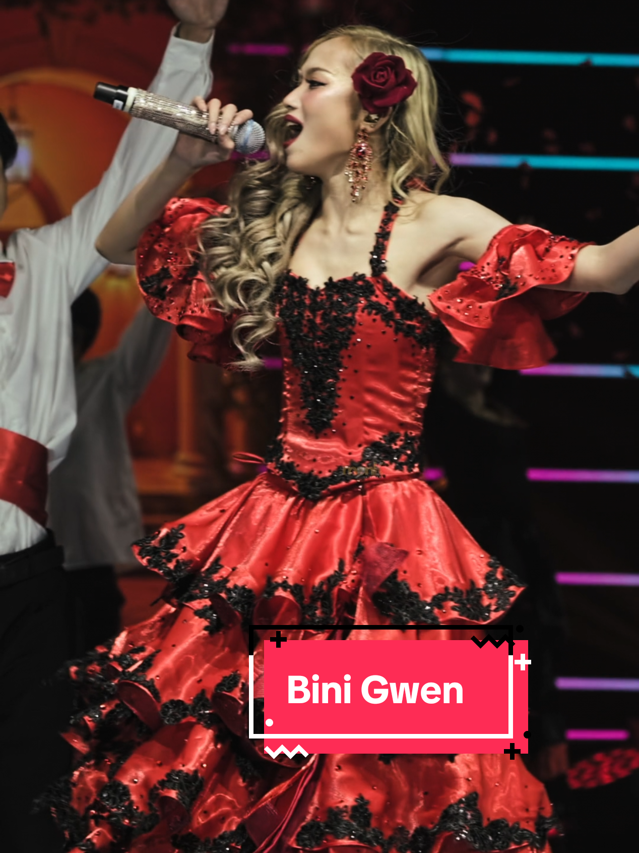 Are you ready blooms? Here is @bini_gwen showcasing her iconic performance. Share, get the word out, be GWENIFIED!  #BINIfied #blooms #binifiedinphilippinearena #BINIfiedPHArena #binifiedyearendparty 