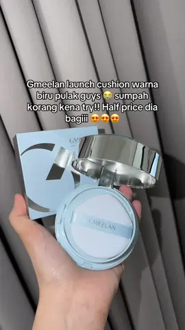 Dia launch cushion warna biru pulak kaliniii #gmeelan #gmeelancushion #gmeelancushionpowder2in1 