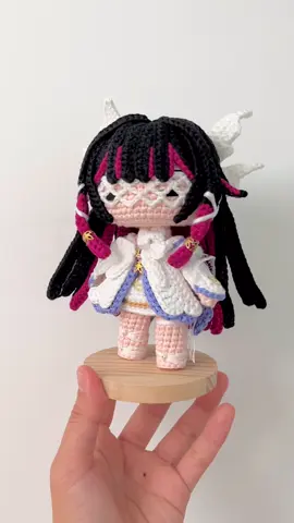 ✨ My crochet take on Columbina 💙 Inspired by Genshin Impact.  #crochet #meikynielhandmade #crochetaddict #genshinfanart #columbina 