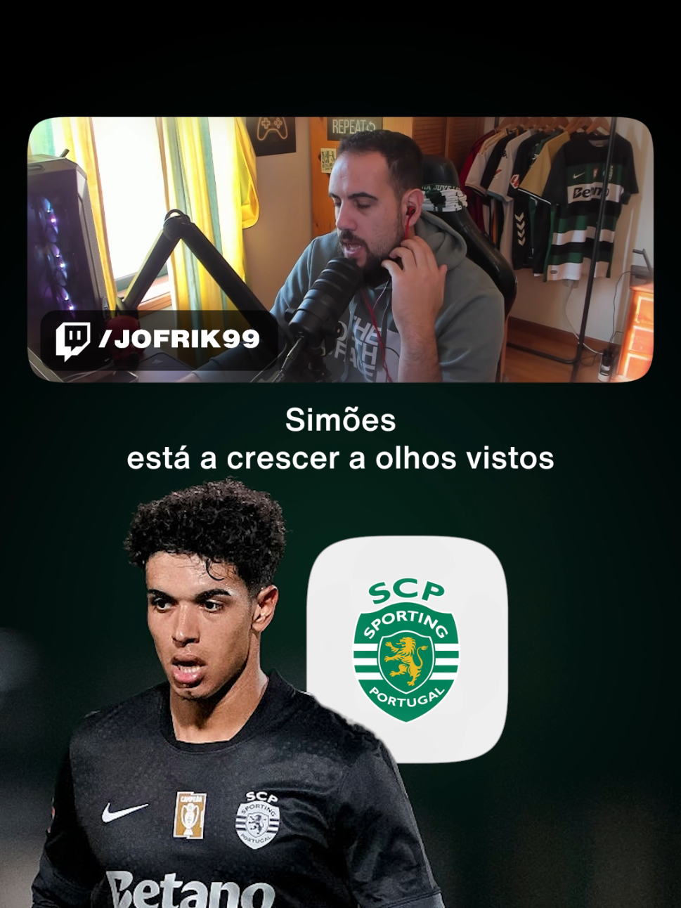 Simões esta muito bem na época ! Miúdo esta a evoluir muito bem!  Futuro dono do meio campo do Sporting e capitão ?  #Sporting #Sportingcp #Ligaportugal #Futebol #Portugal 