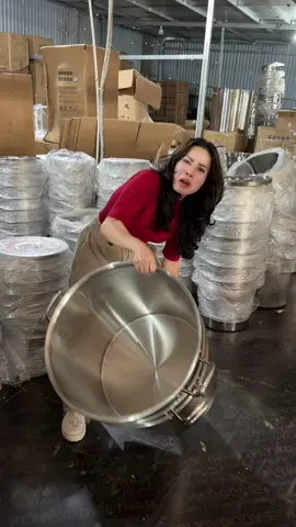 Gặp được giá tốt phải chốt liền tay Nồi inox dung tích 70 lít #noiinox #noiinoxcaocap #hahienhoa1 #xuhuong #noiinox304 