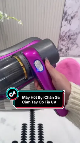 Máy hút bụi chăn ga cầm tay, có tia UV #giadungthongminh #giadungtienich #mayhutbuigiuongnem 