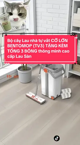 Bộ cây Lau nhà tự vắt CỠ LỚN BENTOMOP (TV3) TẶNG KÈM TỔNG 3 BÔNG thông minh cao cấp Lau Sàn #bocaylaunhathongminh #caylaunhatuvat #caylaunhathongminh #dogiadung #taphoaanhmap 