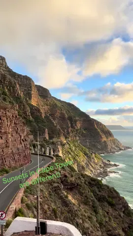 Sunsets in Cape Town!  #capetownviews #southafricatravel #aerialperspective #capetownsunset #fyp 