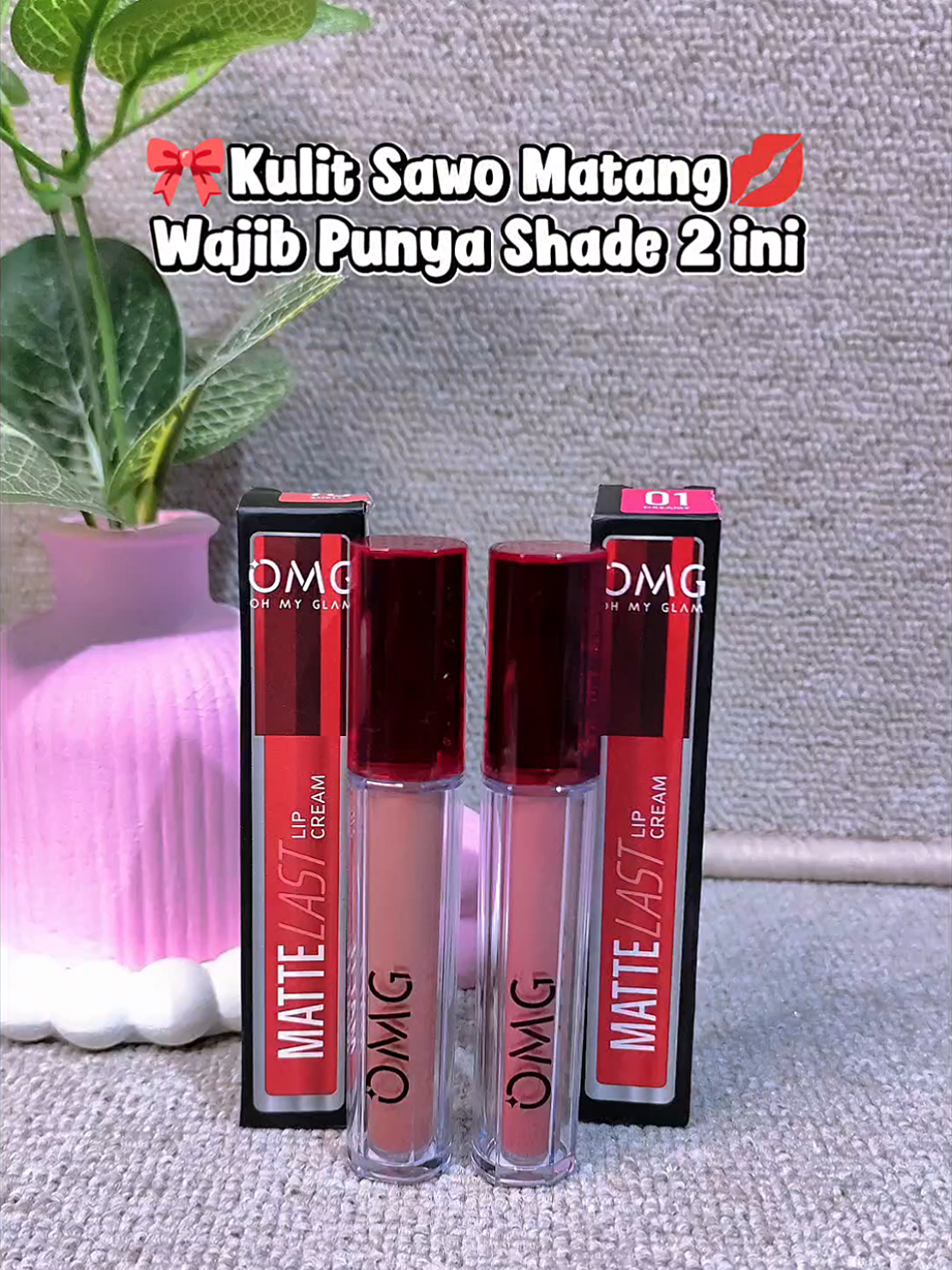 Shade yang bakal aku rekomendasiin buat kulit sawo matang, bibir gelap Coba deh pasti cakeeeup 💋😍 #omg #lipmatte #lipstick #insightcreatorsearch #affiliatepemula 