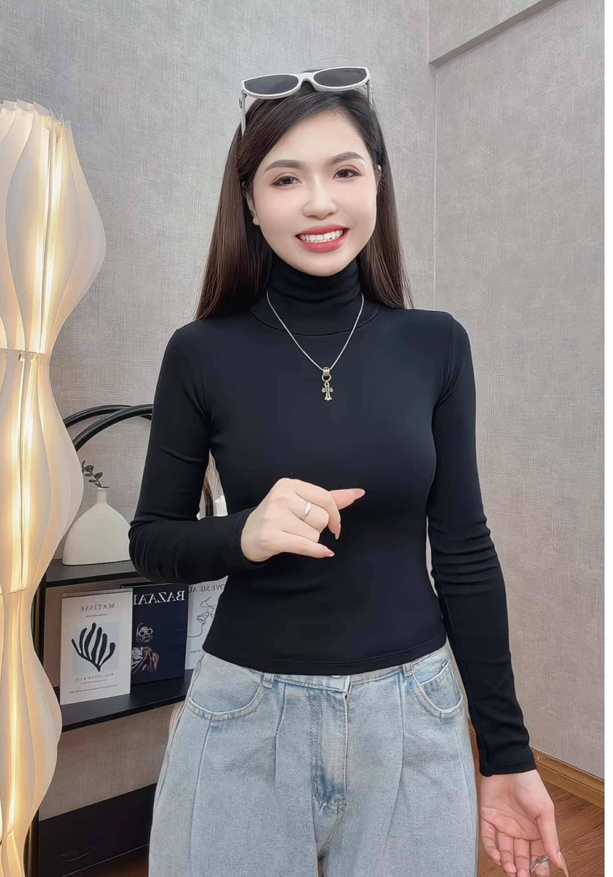 Áo giữ nhiệt lót lông cổ lọ đẹp ấm lắm ce ơi #tranghaycuoi #aogiunhiet #aogiunhietnu #aogiunhietlotlong #aogiunhietcolo 