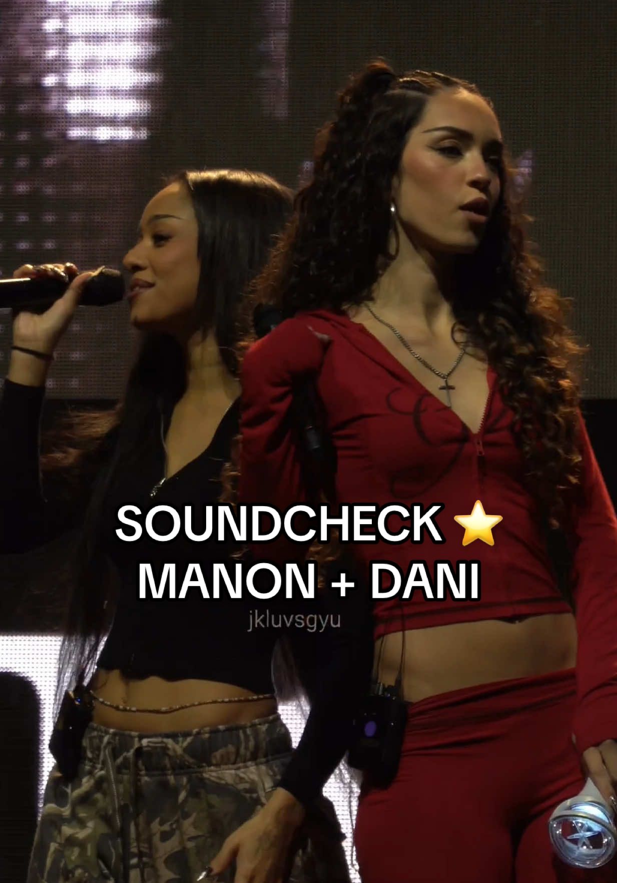 SOUNDCHECK - DANI + MANON FOCUS ⭐️ #manon #daniela #katseye #beautifulchaostour #soundcheck 