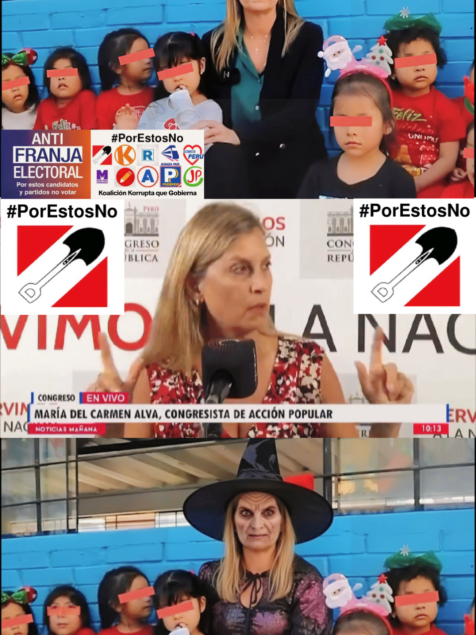 “Las matanzas no ameritan una vacancia”. No creas que nos vamos a olvidar de ti Maricarmen Alva. #puno #huancayo #arequipa #lima #cusco 