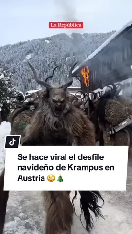 Esta tradición navideña es parte del folclore en los países cercanos a los Alpes, como Austria, Alemania, Suiza, Eslovenia, Hungría, entre otros. Krampus aparece la noche del 5 al 6 de diciembre para castigar a los niños que se han portado mal o no tienen espíritu navideño. ¿Qué te parece? || #Krampus #Austria #Navidad #Christmas #Diciembre 