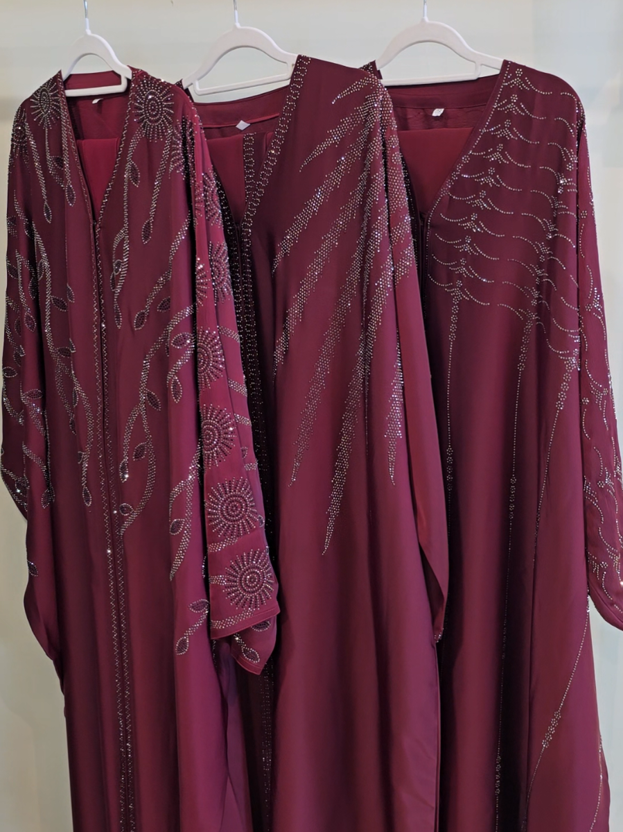 Burgundy collections-batwing✨️❤️ #abayafashion #abayagirls #abayaraya #abayadubai #abayastyle 
