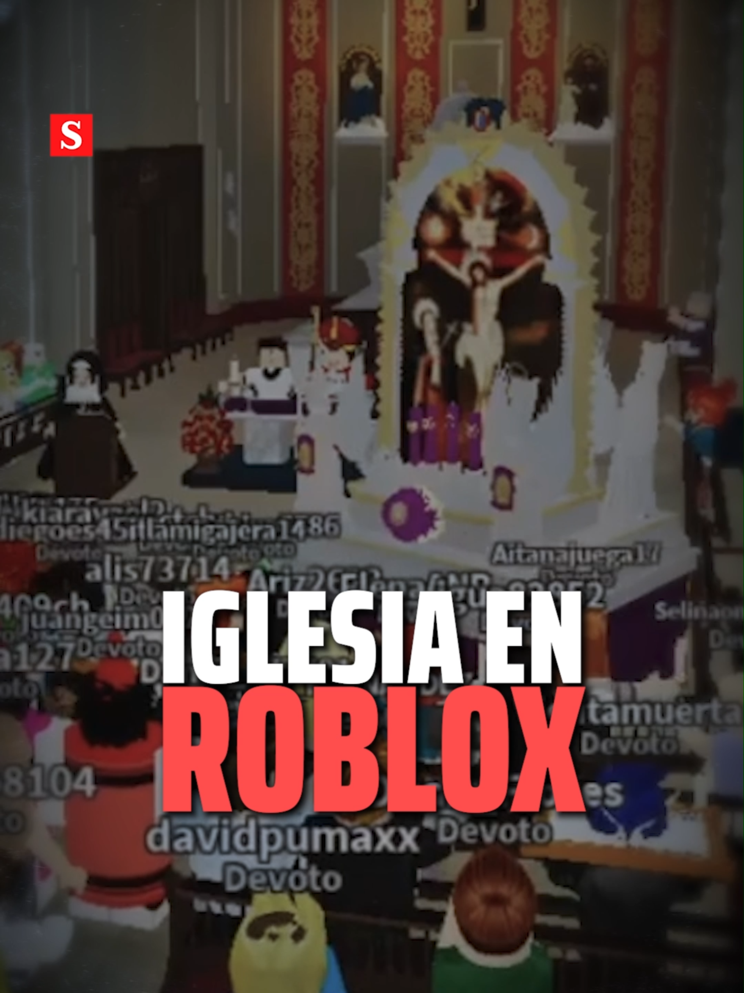 Un usuario en Roblox creó una iglesia que da misas católicas. #Noticias #NoticiasTikTok