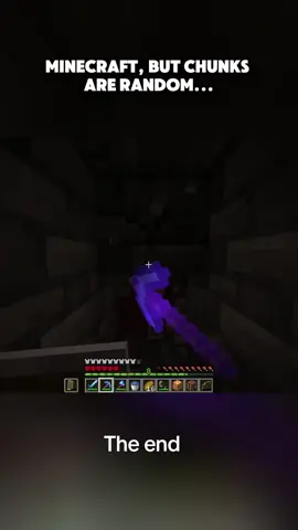 Minecraft, But Chunks Are Random... #Minecraft 