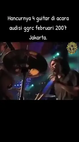 Formasi gila di acara ggrc audisi 2007 Jakarta,di saat Boomerang banting guitar. #Boomerang#Audisi#pelangi#Bandrockindonesia#