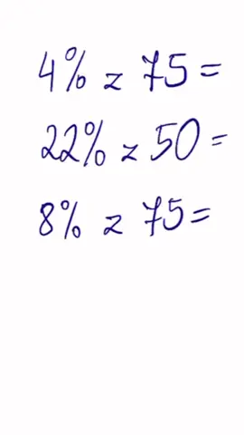 Sztuczka z procentami #matematyka #procenty