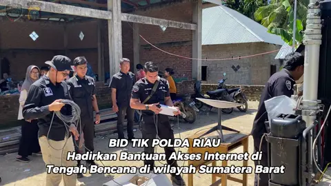 Polri hadirkan bantuan akses internet ditengah bencana di wilayah sumatera barat #prayforsumbar #polri #sumbar #bencanasumbar #galodosumbar 