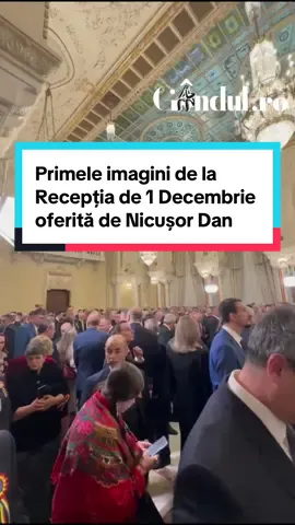 Primele imagini de la Recepția de 1 Decembrie oferită de Nicușor Dan #1decembrie #romania #nicusordan #news #gandul 