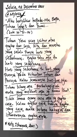 Karena hanya engkau sendirilah yang istimewa. #renungankatolikhariini #fyp #RenunganharianEy #quoteskatolikkeren #katakatamotivasi 