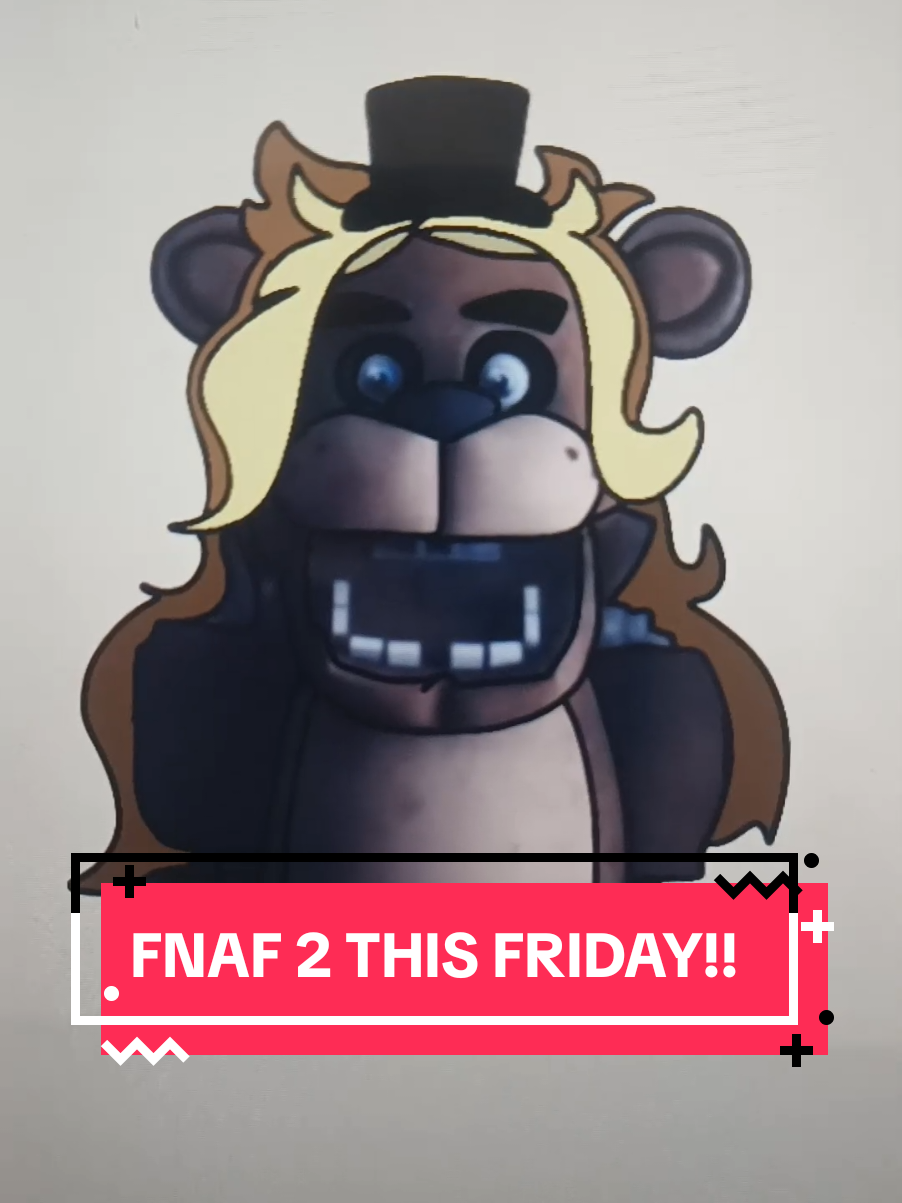 FIVE NIGHTS UNTIL FREDDYS LETS GO!!! Technically its four days away now but WHO CARES!? I'm sooo excited!!! #fnaf #fnafmovie #fnaf2 #trendingsound #fyp 