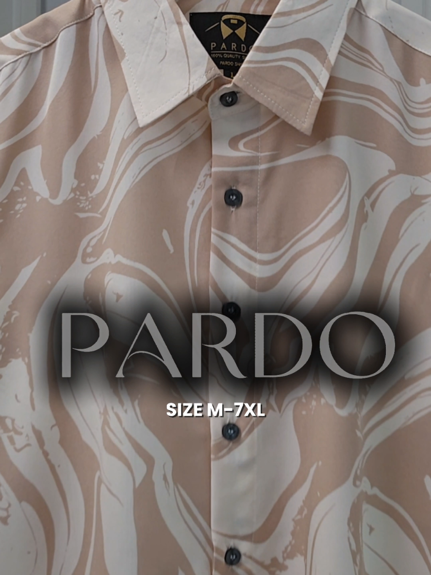 ลายหินอ่อนเทสดีสีเบจ Size M - 7XL #หุ่นหมี  #pardoshirt 