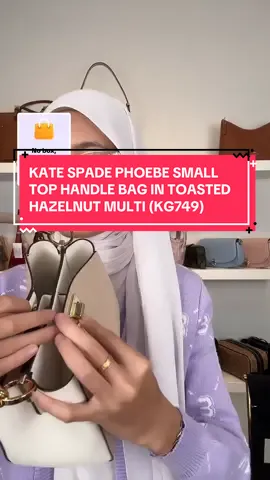 KATE SPADE PHOEBE SMALL TOP HANDLE BAG IN TOASTED HAZELNUT MULTI (KG749)