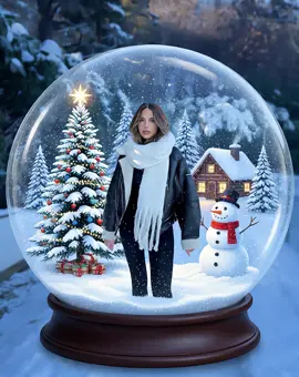 New Christmas globe. Try with your photo #ai #aisnowglobe #aieffect #effecthouse 