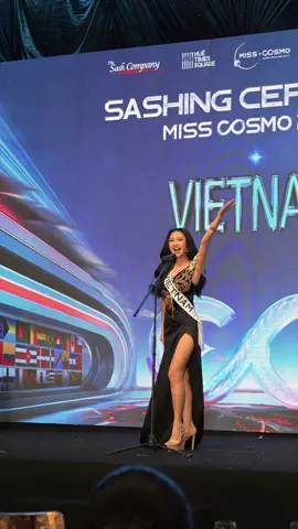 The Welcome Dinner & Sashing Ceremony | Miss Cosmo Vietnam - @Nguyễn Hoàng Phương Linh  #HueTimesSquare #MissCosmo #ImpactfulBeauty #MissCosmo2025 #RisingDragon