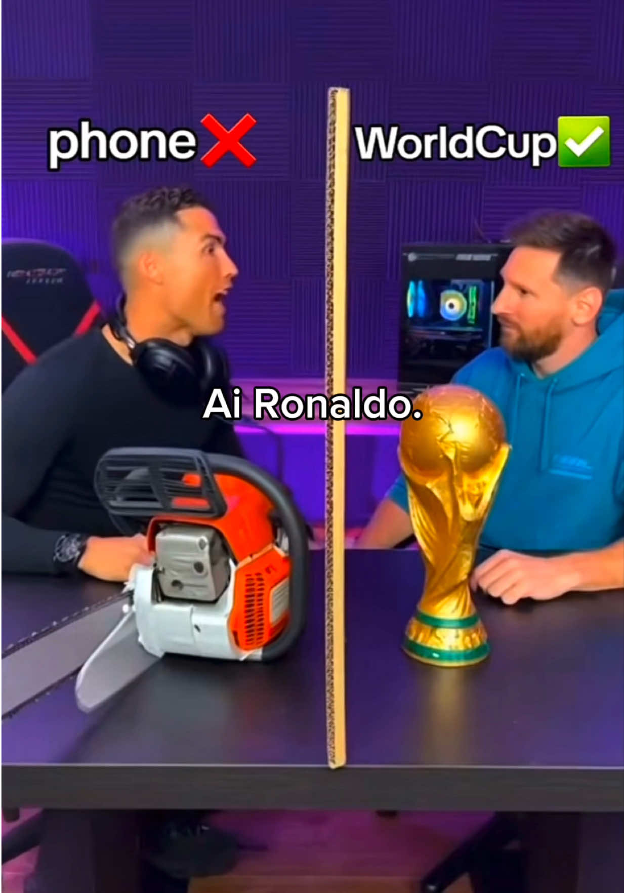 Ai Ronaldo 😂🔥 #ronaldo #footballinterview #footballpodcast #footballbruv #ai 