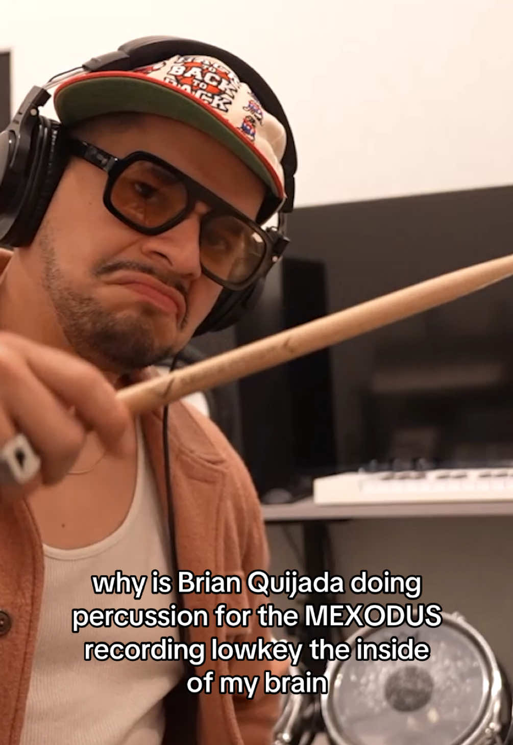 All we want for Christmas is… more content of @BRIAN QUIJADA in the studio. Pre-order #MexodusMusical through the link in our bio—coming to Audible this June. #offbroadway #musicals #musicaltheatre #livelooping 