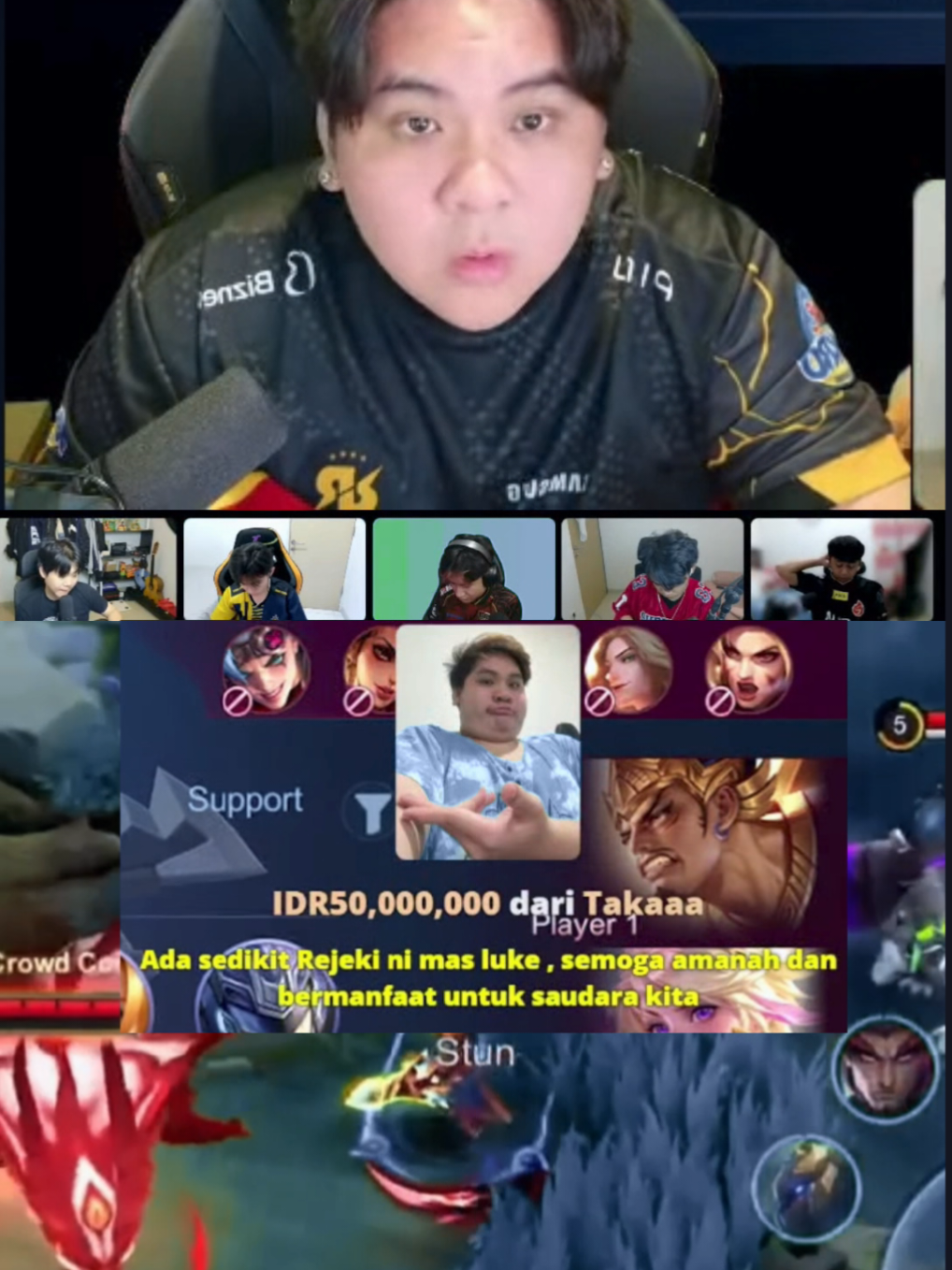 Respect mas @takaa__ donate 50jt buat Sumatera 🫡 @luke #MLBBXSpongeBob #MLBBFriendFest #MLBB #btrp 