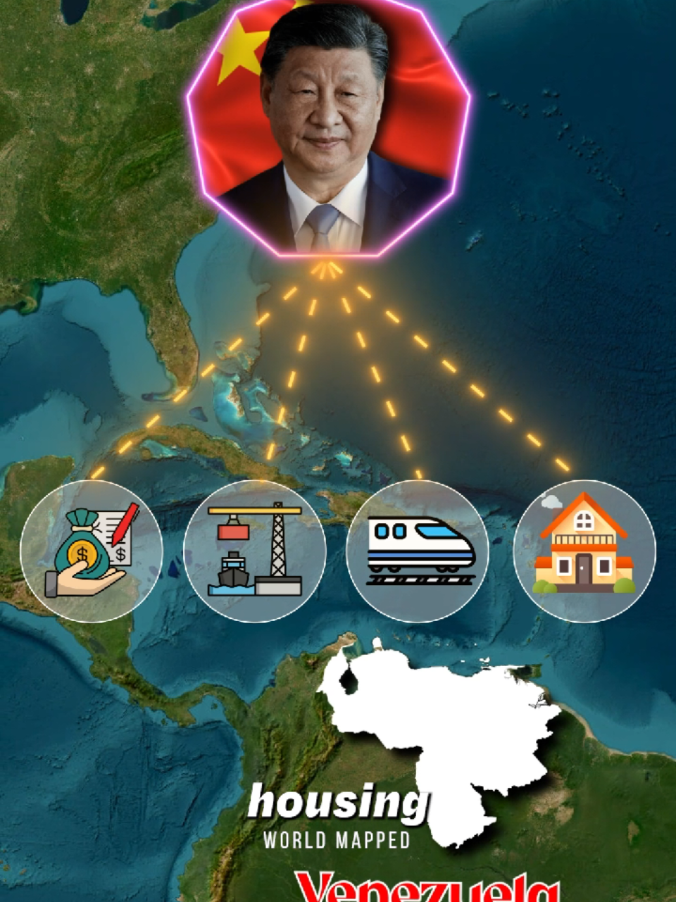 US-Venezuela Conflict Explained | Is China Taking Over Latin America?  #china #venezuela #latinamerica #geopolitics #map 