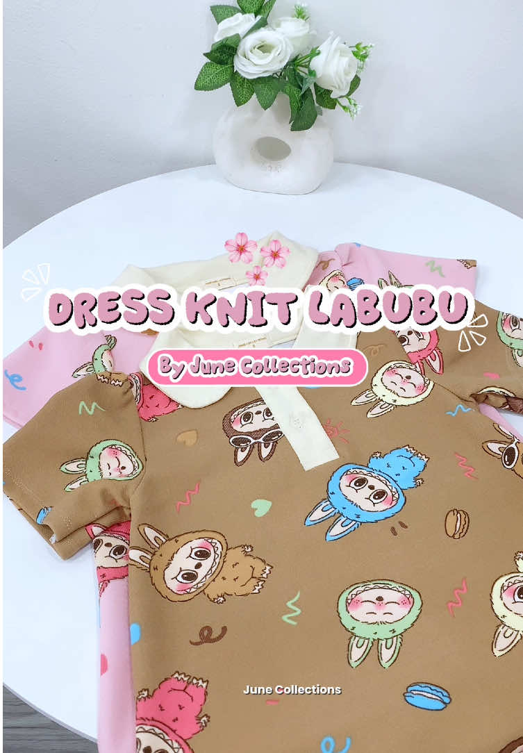 Dress Knit labubu anak model lucu-lucu banget bund😍 #diskontiktokshop #promomakangajian #dressanak #setelananak 