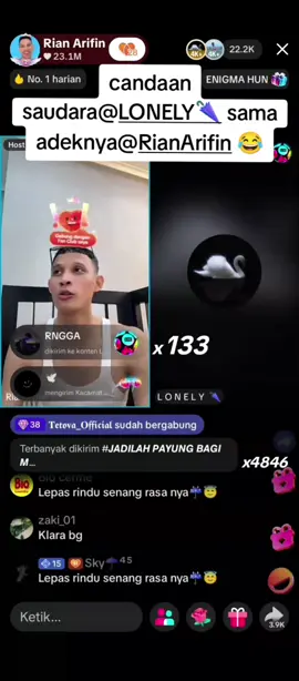 akhirnya rasa kangen kami semua terobati,sehat selalu saudara😇🥰@L O N E L Y  🌂 @Rian Arifin #rianarifin #timrianarifin #lonely #skyblue #fypage 