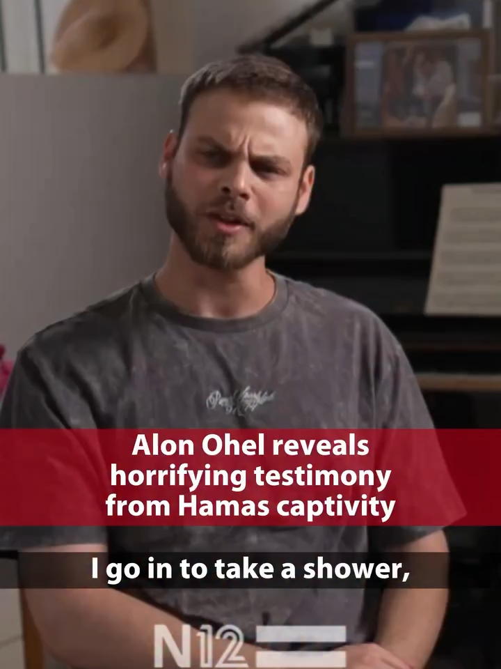 ⚠️ TRIGGER WARNING ⚠️  Alon Ohel is the most recent hostage to come forward with information about his time in captivity.  22 years old. That's how old he was when he was torn away from his life. At a rave.  Hamas’s cruelty knows no bounds. @almogboker78 @n12news