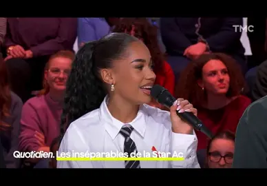 Théo et Léane sur le plateau du quotidien, ils sont si beaux 🤩 #StarAcademyleLive #staracademy #Léane #quotidien #theo 