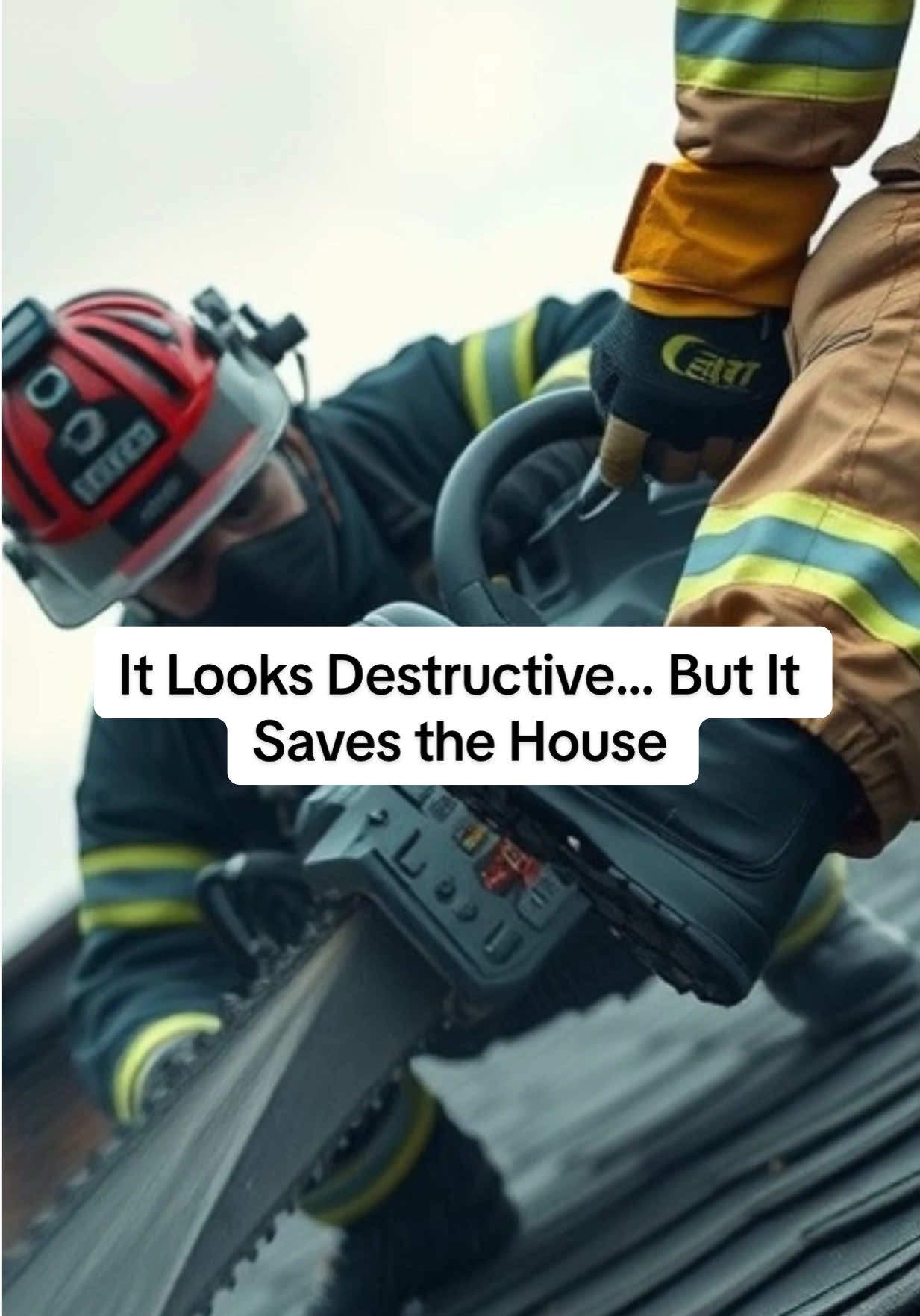 When firefighters cut a hole in your roof, they’re not adding damage—they’re preventing disaster. Vertical ventilation releases deadly heat and smoke, stops flashover, and protects both the crew inside and your home from total loss. What looks destructive is actually life-saving strategy. 🚒🔥 Firefighter Firefighting FireDepartment  Brotherhood  FD Firehouse Firetruck Fire engine Tradition Fire Family#firefighting #firefighters #fd #firstresponders #PublicSafety 