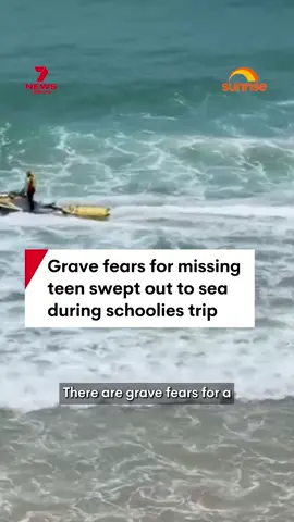 A search effort is underway for an 18-year-old after he was swept out to sea at South West Rocks on the New South Wales mid-north Coast during a schoolies trip. #missingswimmer #search #emergency #swimmer #beach
