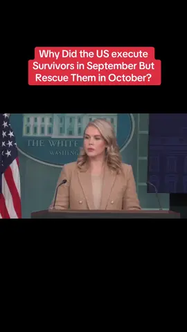 Why Did the US Execute Survivors in September But Rescue Them in October? #news #politics #hegseth #fyp #capcut