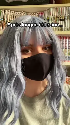 Qui est prêt pour le reveal? #cheveuxbleu #geekette #maymorning #mangacollection  @🌼 May 🌼 