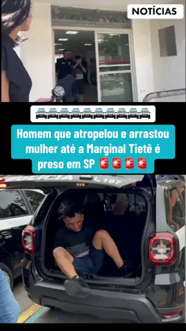 Homem que atropelou e arrastou mulher até a Marginal Tietê é preso em SP. As informações foram confirmadas pela Secretaria Estadual de Segurança Pública de São Paulo. Douglas foi preso por policiais civis da Central Especializada de Repressão a Crimes e Ocorrências Diversas da 4ª Seccional e do 90º Distrito Policial. O caso é tratado como tentativa de feminicídio. O investigado ainda não tem defesa constituída. Em caso de manifestação futura, o texto será atualizado. Osvaldo Nico, novo secretário de Segurança Pública de São Paulo, acompanhou as investigações. O delegado foi nomeado na sexta-feira para o cargo pelo governador Tarcísio de Freitas (Republicanos) após Guilherme Derrite (PP) reassumir em definitivo o mandato de deputado federal. Tainara Souza Santos, 31, foi arrastada por cerca de um quilômetro na manhã de sábado. Ela teve as duas pernas amputadas e está internada intubada no Hospital Municipal Vereador José Storopolli. Douglas fugiu após o crime. Testemunhas contaram à polícia que ele conhecia a vítima e que os dois teriam discutido no bar onde ela estava, conforme informações do boletim de ocorrência. Ele entrou no carro, um Volkswagen Golf preto, e atropelou Tainara. Imagens mostram que ela foi arrastada pela avenida Morvan Dias de Figueiredo até a rua Manguari, já na altura da Marginal Tietê. Pessoas que presenciaram o crime relataram que o atropelamento foi intencional. Uma das testemunhas detalhou que o suspeito puxou o freio de mão do veículo para aumentar o atrito e machucar ainda mais a vítima. Outras pessoas tentaram impedir o crime, mas o agressor acelerou o veículo. A Polícia Civil de São Paulo afirmou que investiga a tentativa de feminicídio. O caso foi registrado no 73° DP (Jaçanã). Policial atirou no motorista Segundo a polícia, Douglas resistiu à prisão e foi atingido no braço por um tiro. O relato de policiais que participaram da prisão é de que o motorista tentou tirar arma de um investigador, que fez o disparo. Douglas também foi imobilizado por outro policial. Segundo registro da ocorrência, o motorista precisou ser segurado por um PM logo após o tiro. Na tentativa de fuga, ele chegou a ferir um dos dedos do agente. O motorista então foi levado ao hospital da Vila Alpina para socorros emergenciais. Após curativos, foi conduzido até a delegacia para a prisão. Delegado pediu exame de corpo de delito. Somente após os exames a polícia avaliará se a arma utilizada para balear Douglas passará por perícia. A audiência de custódia acontece nesta segunda-feira, a partir de 13h30. #noticias #noticiastiktok #mulhuer #arrastada #tiete 