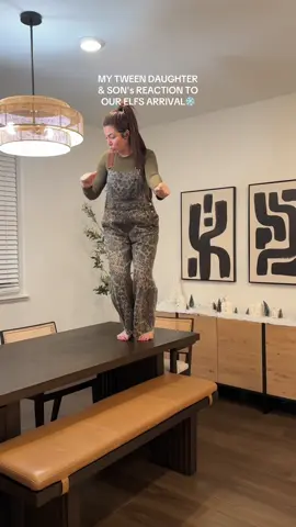 My daughter’s reaction to our elves arriving took me right back to when she was a baby discovering the magic for the first time 🥹 Now she’s the one keeping the magic alive for her little brothers. #elfontheshelf #Vlogmas #MomsofTikTok #reaction #momofthree 