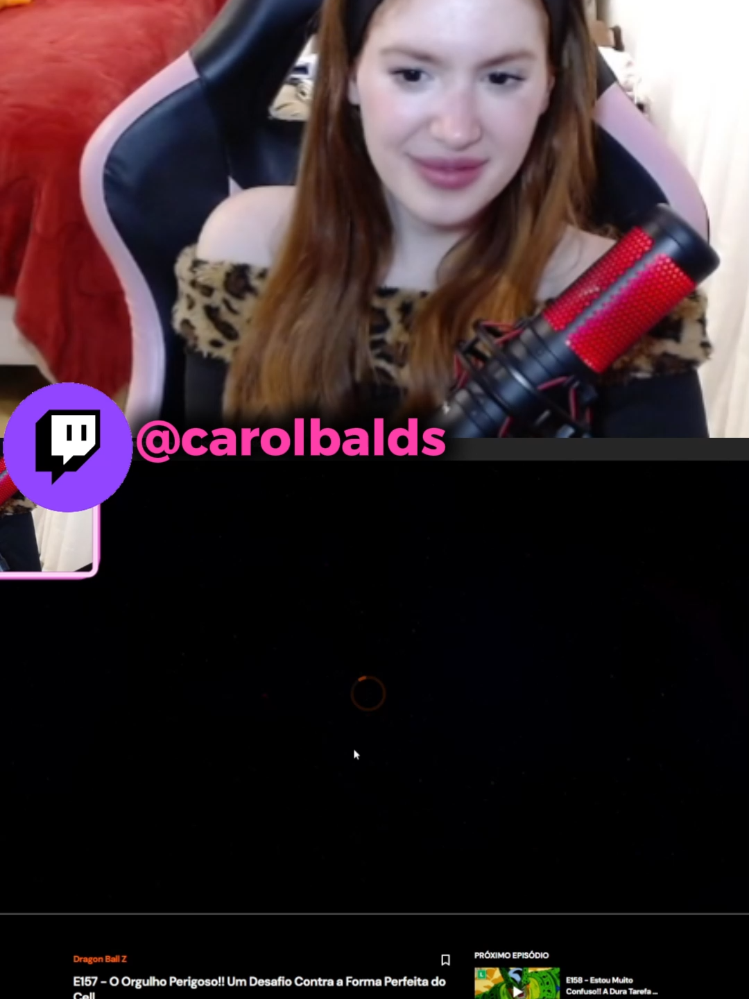 LIVE DA CAROL NA BIO >Carol Balds ASSISTINDO Dragon Ball Z#carolbalds #dragonballz #dragonball #goku