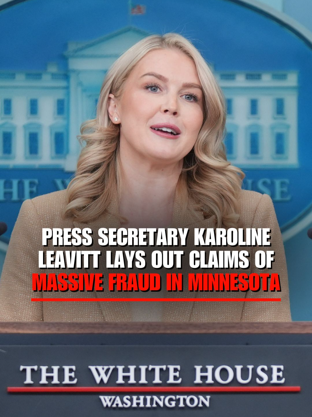 Press Secretary Karoline Leavitt lays out claims of massive fraud in Minnesota:                                  -86 people charged in widespread Minnesota fraud schemes; 78 are Somali immigrants -59 individuals convicted so far for participating in plots that stole roughly $1 billion from taxpayers across multiple programs. -A nonprofit and its affiliates falsely claimed to have fed “tens of thousands” of children during the pandemic and were reimbursed with taxpayer funds— federal prosecutors say nearly all meals were never delivered. -Leaders of the nonprofit allegedly spent taxpayer money on luxury homes, cars, and real estate in Turkey and Kenya. -A second fraud scheme involved hundreds of organizations billing Minnesota for services meant to help people at risk of homelessness—services prosecutors say were never performed.