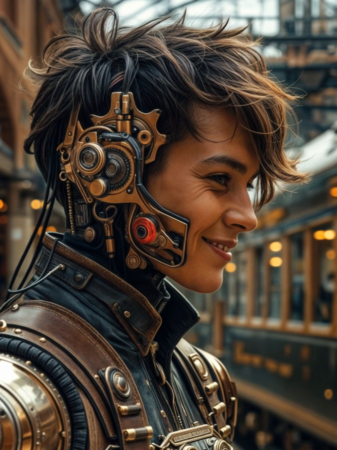 #LIVEFest2025 Streets of brass and fog meet starships in motion — steampunk souls wander vintage alleys, while cosmic vessels land from distant skies. Ready to step through the portal? 👁️‍🗨️🚀 #SciFi #Steampunk #Space #Art 