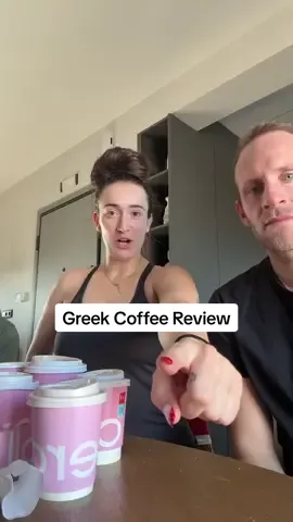 Patti is a tough crowd when it comes to coffee #fyp #coffee #coffeetiktok #greece #family 