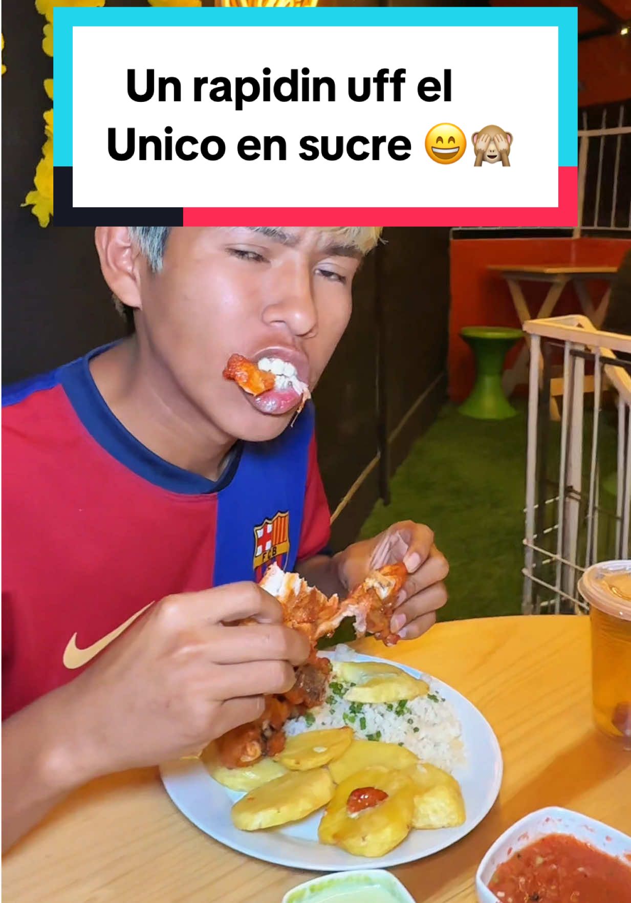 @PolloFritoRapidin Un rapidín el mejor pollito con mote sito ají sito papita y un buen arroz uff lo mejor enseimauna llajuita 😌👌👌#pollito#rico#parati#unico#sucrebolivia🇧🇴 comida uff 