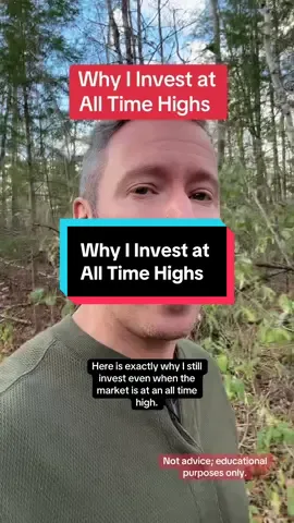 Is the market at an all time high? Maybe. You know what that usually leads to? More all time highs. #money #wealth #finance #tyler 