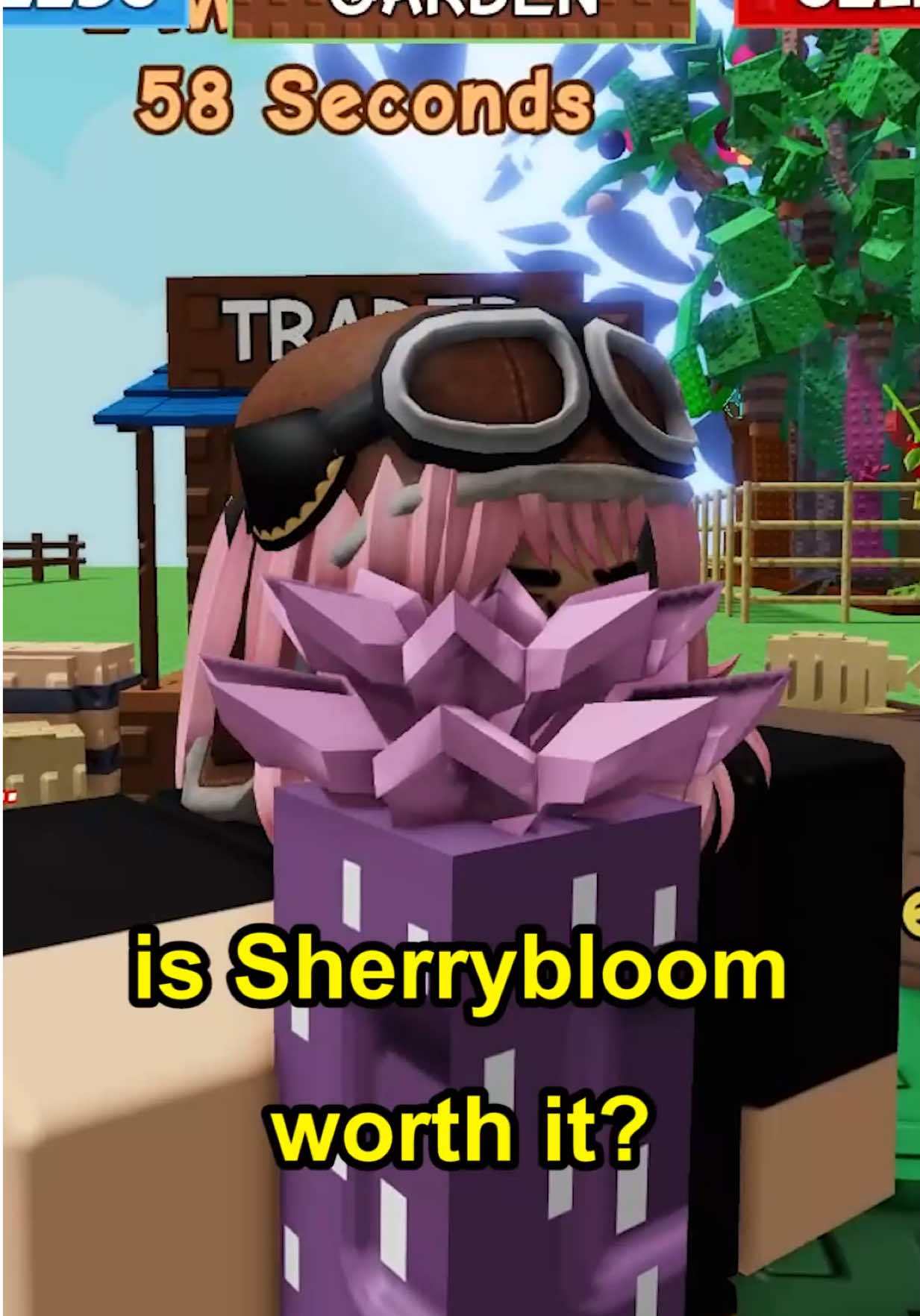 Sherrybloom is Big W #growagarden #roblox #fyp 