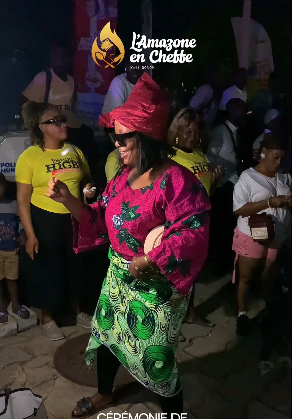 Au Palais des Congrès, c’est une ambiance de folie !  Merci pour votre soutien incroyable. Ensemble, faisons briller haut le drapeau de notre pays, le Bénin !🇧🇯  #KeithSonon #GuinnessRecordBenin #LAmazoneEnCheffe