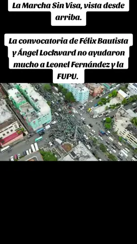La Marcha Sin Visa, vista desde arriba. La convocatoria de Félix Bautista y Ángel Lockward no ayudaron mucho a Leonel Fernández y la FUPU. 