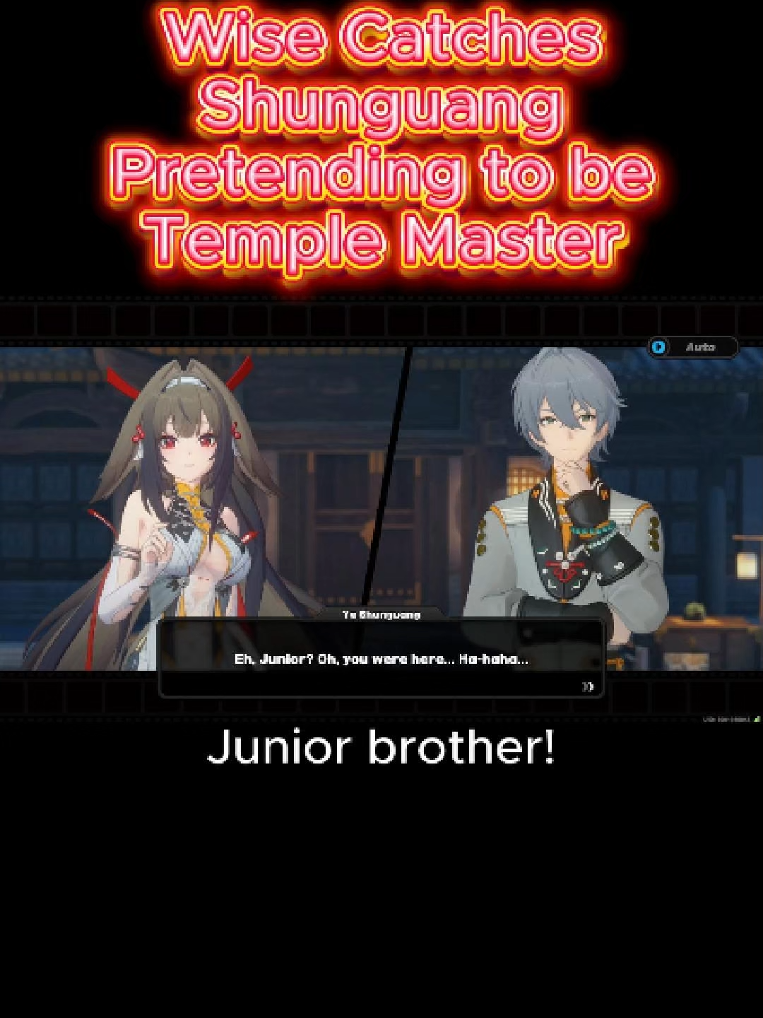Wise Catches Shunguang Pretending to be Temple Master. This scene is missing nearly all of its voice lines in English. So here is this scene fully voiced in its original language #zzzero #zzzcreators #zzzvideo #wise #yeshunguang #shunguang #xiaoguang